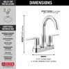 DELTA Trinsic Two Handle Centerset Bathroom Faucet — Chrome