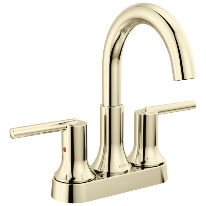 DELTA Trinsic Centerset Bathroom Faucet — Polished Nickel