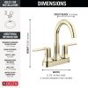 DELTA Trinsic Centerset Bathroom Faucet — Polished Nickel
