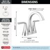 DELTA Lineax Two Handle Centerset Bathroom Faucet — Chrome