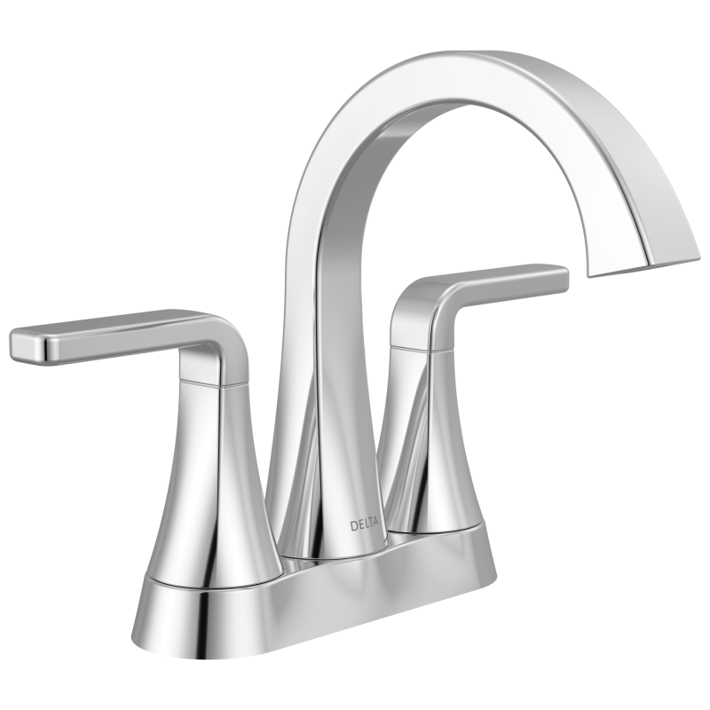 DELTA Lineax Two Handle Tract-Pack Centerset Bathroom Faucet — Chrome