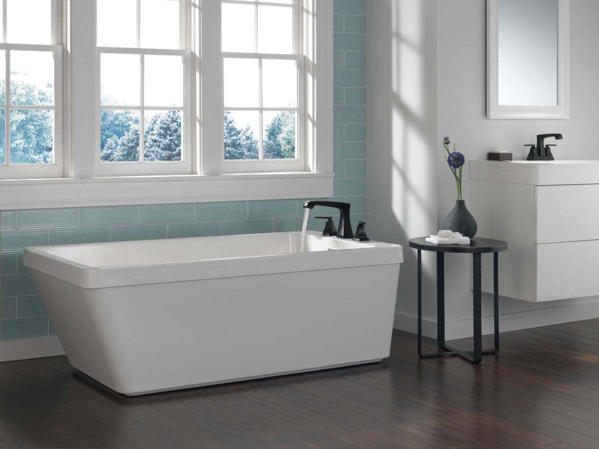 DELTA Ashlyn Roman Tub Trim — Matte Black
