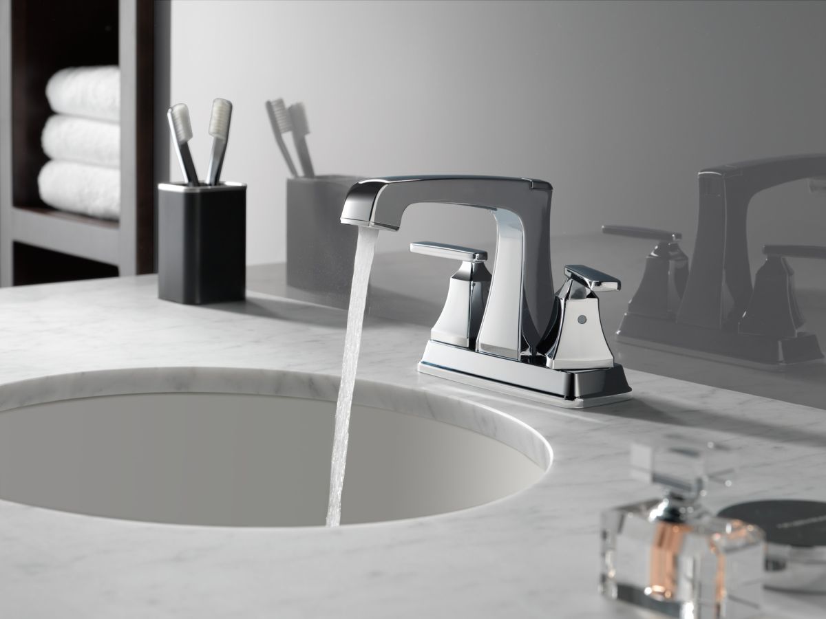 DELTA Ashlyn Two Handle Centerset Bathroom Faucet — Chrome