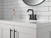 DELTA Nicoli Two Handle Centerset Bathroom Faucet — Matte Black