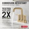 DELTA Nicoli Two Handle Centerset Bathroom Faucet — Champagne Bronze