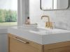 DELTA Nicoli Two Handle Centerset Bathroom Faucet — Champagne Bronze