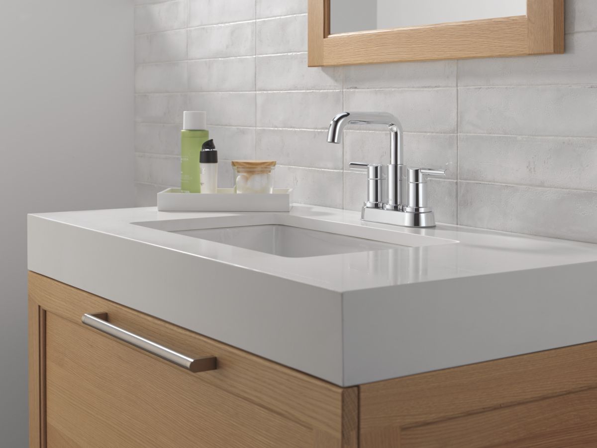 DELTA Nicoli Two Handle Centerset Bathroom Faucet — Chrome