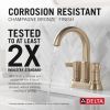 DELTA Albion  Two Handle Centerset Bathroom Faucet — Champagne Bronze