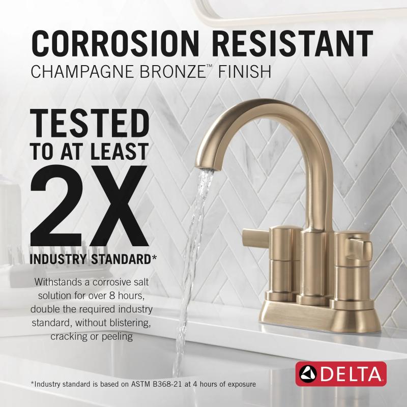 DELTA Albion  Two Handle Centerset Bathroom Faucet — Champagne Bronze