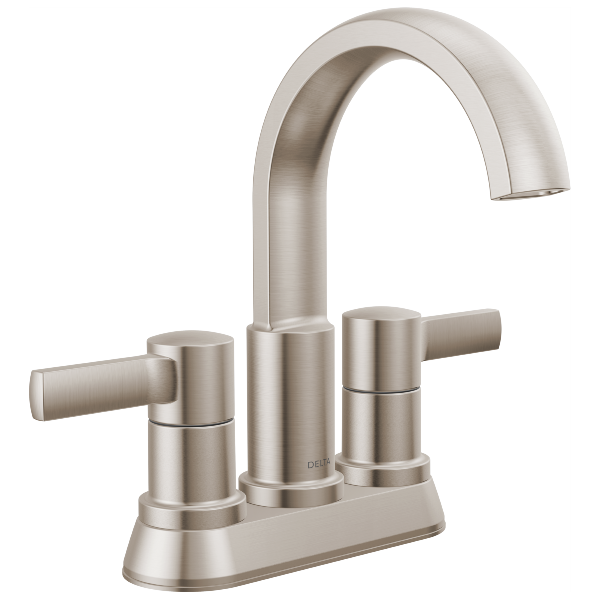 DELTA Albion  Two Handle Centerset Bathroom Faucet — Spotshield Brushed Nickel