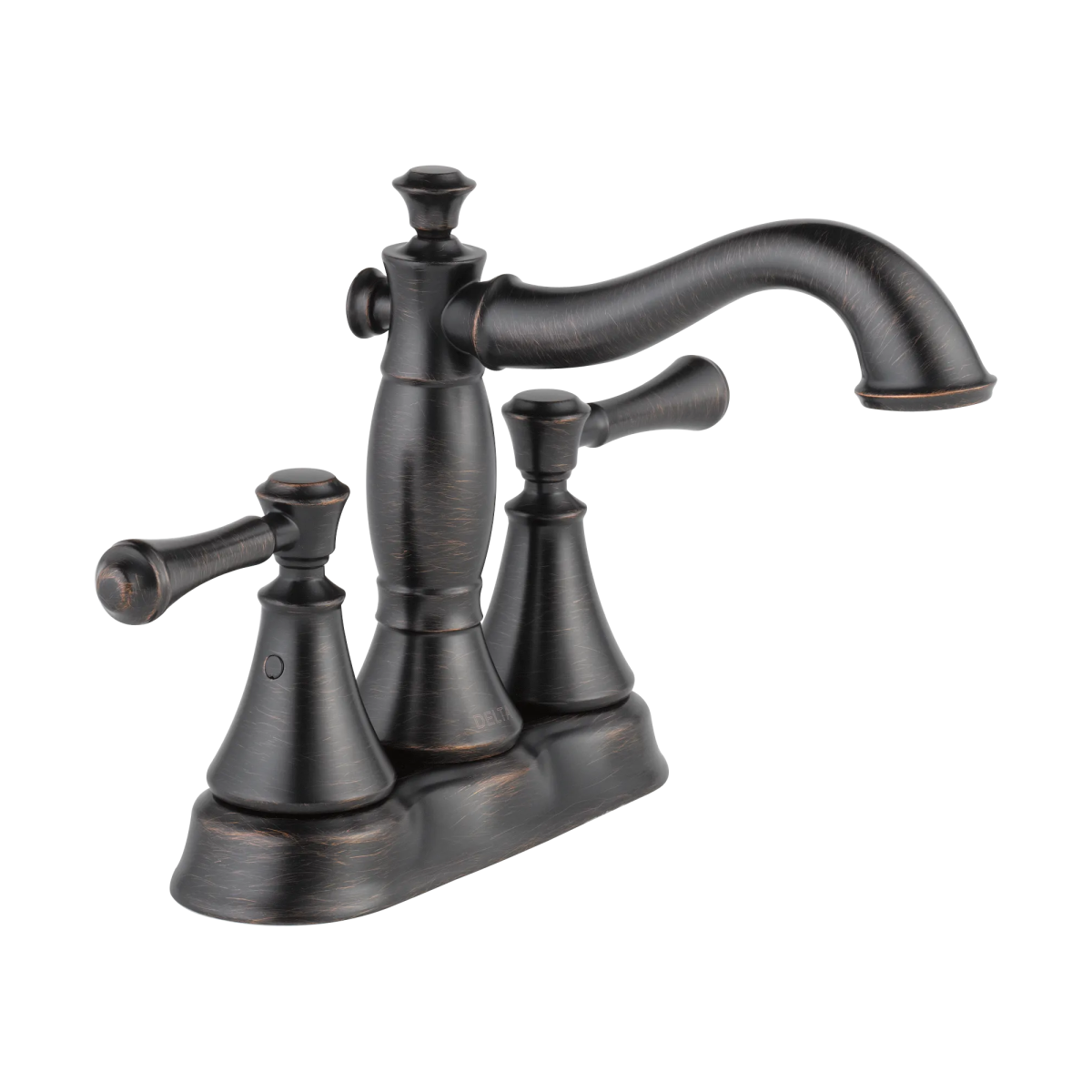 DELTA Cassidy Two Handle Centerset Bathroom Faucet - Metal Pop-Up — Venetian Bronze
