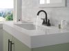 DELTA Roe Two Handle Centerset Bathroom Faucet — Matte Black