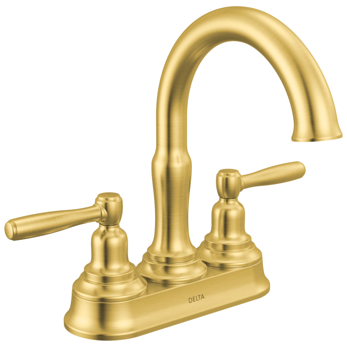 DELTA Roe Two Handle Centerset Bathroom Faucet — Brushed Gold