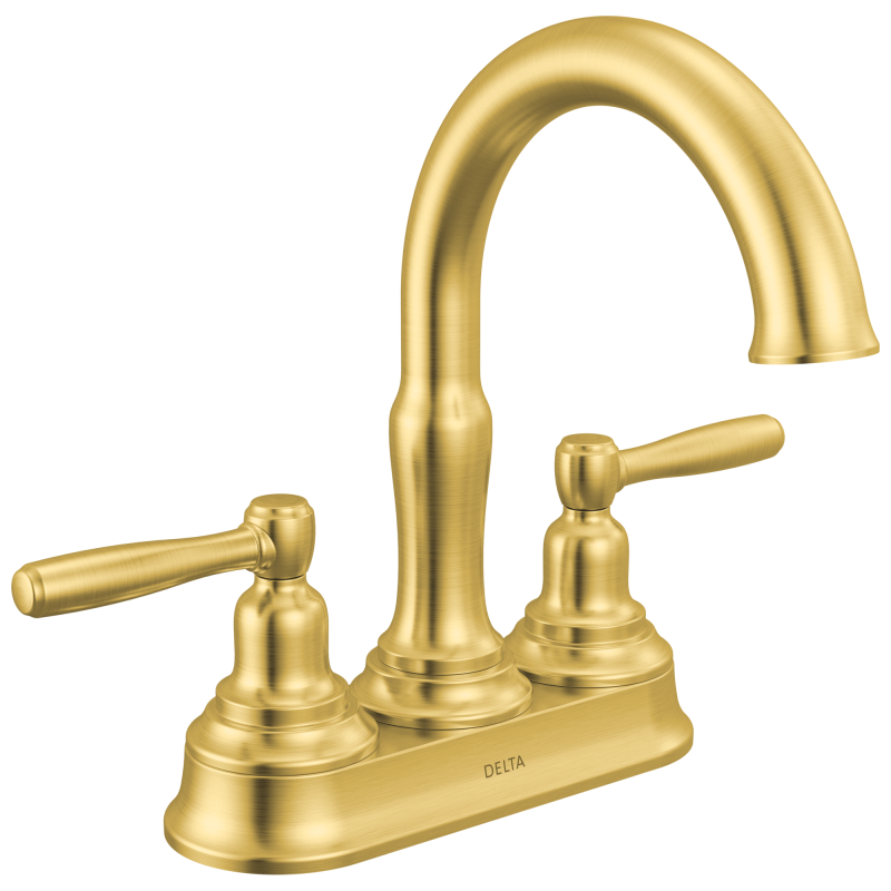 DELTA Roe Two Handle Centerset Bathroom Faucet — Brushed Gold
