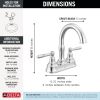 DELTA Roe Two Handle Centerset Bathroom Faucet — Chrome