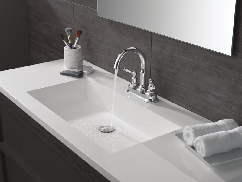 DELTA Roe Two Handle Centerset Bathroom Faucet — Chrome