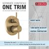 DELTA Modern Monitor 14 Series Shower with Raincan, Hand Shower & Rough Valve — Champagne Bronze