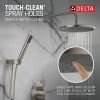 DELTA Modern Monitor 14 Series Shower with Raincan, Hand Shower & Rough Valve — Spotshield Brushed Nickel