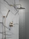 DELTA Modern Monitor 14 Series Shower with Raincan, Hand Shower & Rough Valve — Spotshield Brushed Nickel