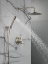 DELTA Modern Monitor 14 Series Shower with Raincan, Hand Shower & Rough Valve — Spotshield Brushed Nickel