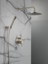 DELTA Modern Monitor 14 Series Shower with Raincan, Hand Shower & Rough Valve — Spotshield Brushed Nickel