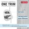 DELTA Modern Monitor 14 Series Shower with Raincan, Hand Shower & Rough Valve — Chrome