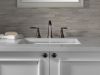 DELTA Woodhurst Two Handle Widespread Bathroom Faucet — Venetian Bronze