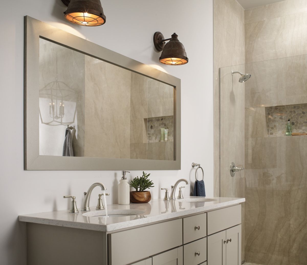 DELTA Woodhurst Shower Trim — Stainless