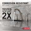 DELTA Woodhurst Two Handle Widespread Bathroom Faucet — Stainless