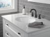 DELTA Kayra Two Handle Widespread Bathroom Faucet — Matte Black
