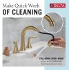 DELTA Kayra Two Handle Widespread Pull-Down Bathroom Faucet — Champagne Bronze