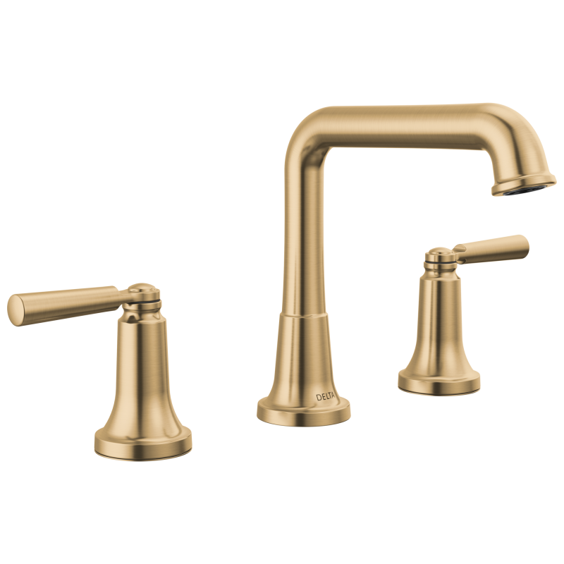DELTA Saylor Two Handle Widespread Bathroom Faucet — Champagne Bronze