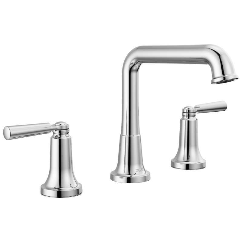 DELTA Saylor Two Handle Widespread Bathroom Faucet — Chrome