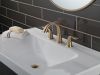 DELTA Lahara Two Handle Widespread Bathroom Faucet — Champagne Bronze