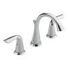 DELTA Lahara Two Handle Widespread Bathroom Faucet — Chrome