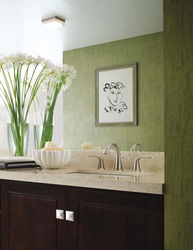 DELTA Lahara Two Handle Widespread Bathroom Faucet — Stainless