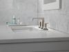 DELTA Velum Two Handle Widespread Bathroom Faucet — Stainless