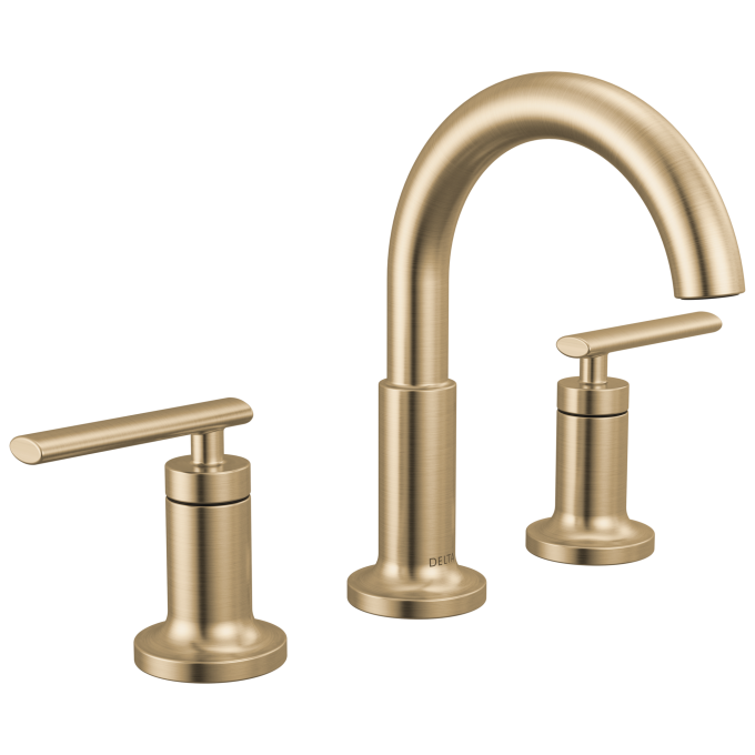 DELTA Altado Two Handle Widespread Bathroom Faucet — Champagne Bronze