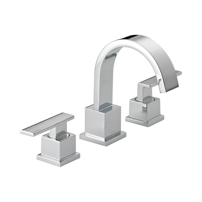 DELTA Vero Two Handle Widespread Bathroom Faucet — Chrome