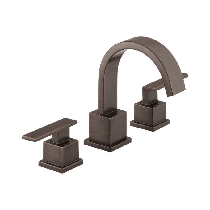 DELTA Vero Two Handle Widespread Bathroom Faucet — Venetian Bronze