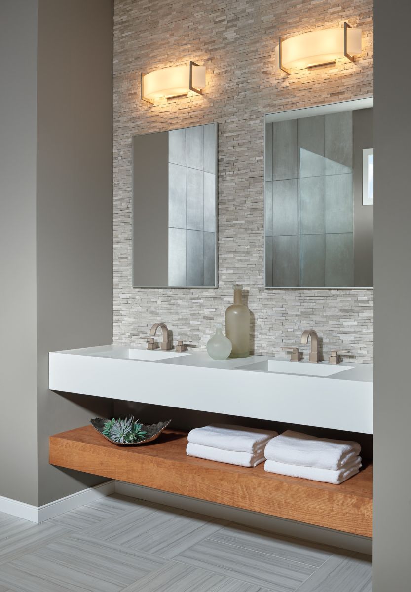 DELTA Vero Two Handle Widespread Bathroom Faucet — Stainless