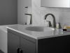 DELTA Trillian Two Handle Widespread Bathroom Faucet — Lumicoat® Black Stainless