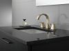 DELTA Trillian Two Handle Widespread Bathroom Faucet — Lumicoat® Polished Nickel