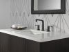 DELTA Tetra Two Handle Widespread Bathroom Faucet — Matte Black