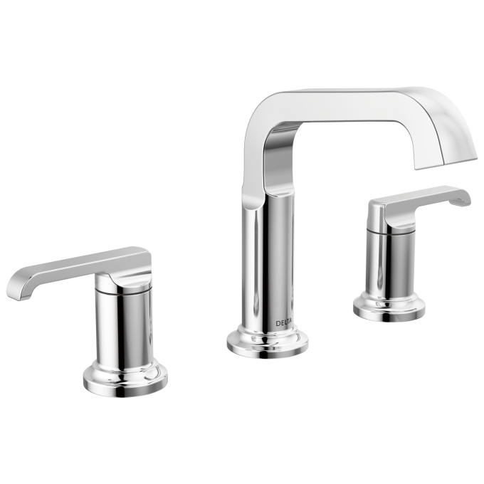 DELTA Tetra Two Handle Widespread Bathroom Faucet — Lumicoat® Chrome
