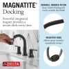 DELTA Trinsic Two Handle Widespread Pull Down Bathroom Faucet — Matte Black