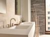 DELTA Trinsic Two Handle Widespread Bathroom Faucet — Champagne Bronze