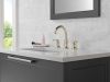 DELTA Trinsic Two Handle Widespread Bathroom Faucet — Polished Nickel