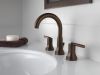 DELTA Trinsic Two Handle Widespread Bathroom Faucet — Venetian Bronze