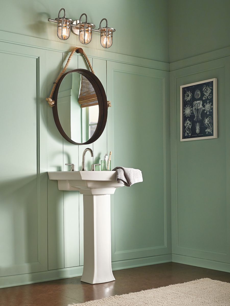 DELTA Trinsic Two Handle Widespread Bathroom Faucet — Stainless